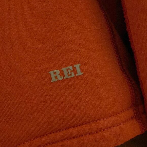 REI Black Grey Half Zip Up Pullover Sweater Headphone Portal Size M EUC - Picture 4 of 7